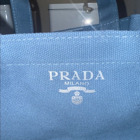 Prada Slate Blue Women's Tote - Picture 5 of 5